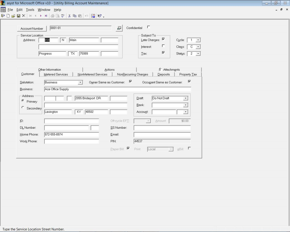 asyst:Utility Billing Software - 1
