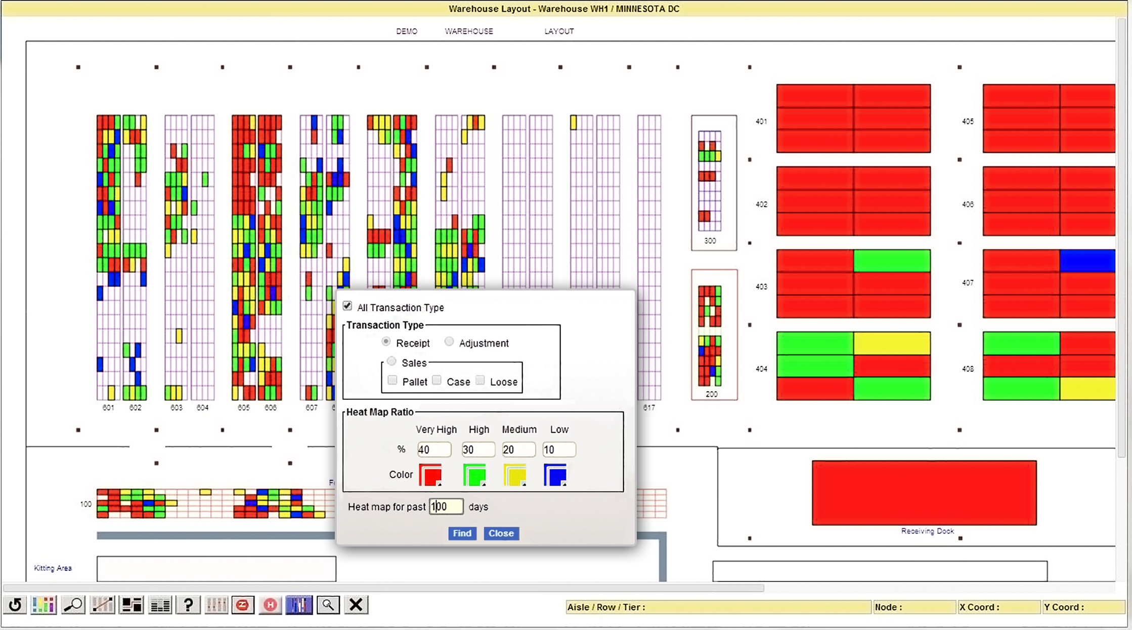 Softeon Warehouse Management System (WMS) Software - Warehouse Layout