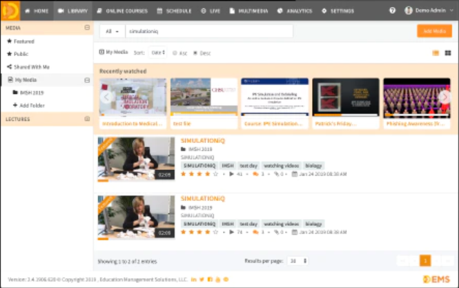 MEDIASHAREiQ video library