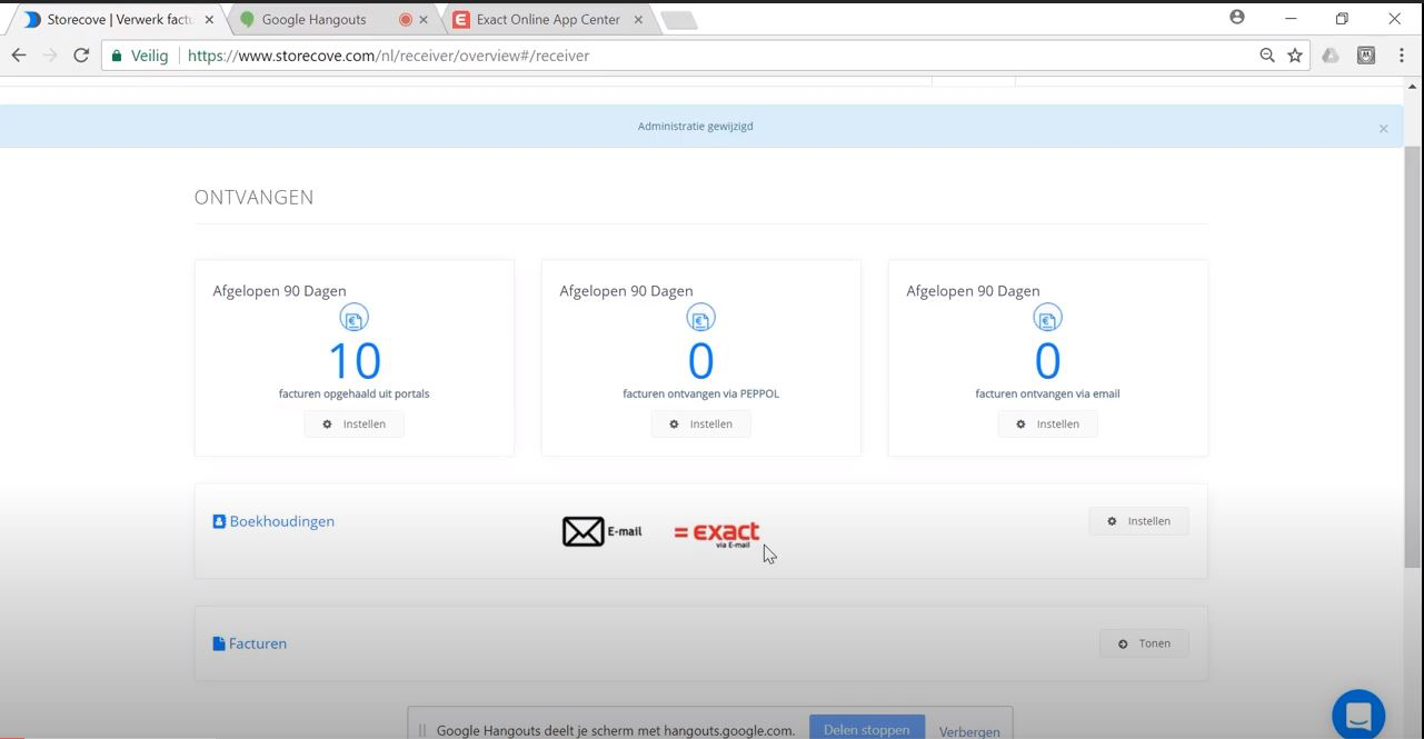 Storecove Software - Storecove received invoices