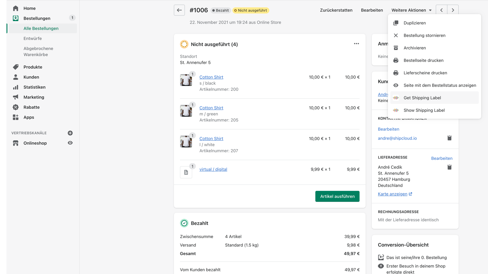 shipcloud Software - 1