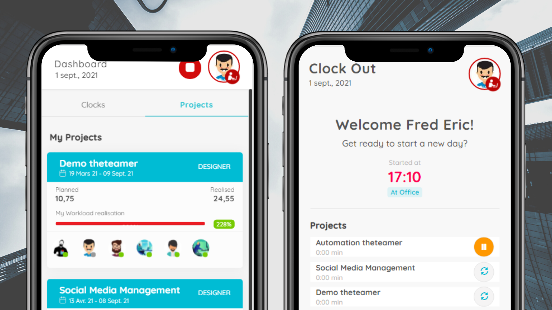 The Teamer Software - The Teamer switch project and follow progression from your mobile |