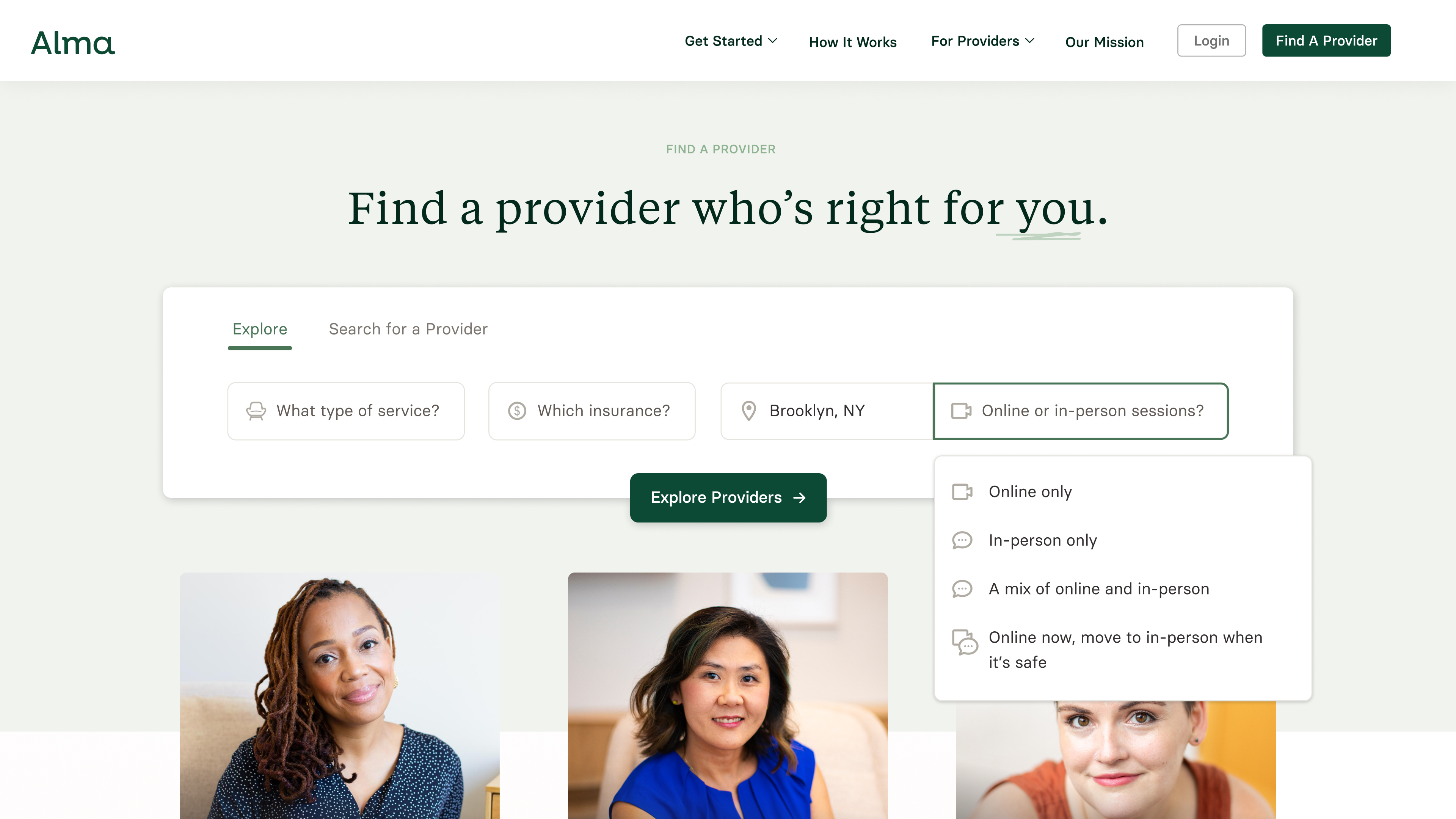 Alma screenshot: Alma search provider