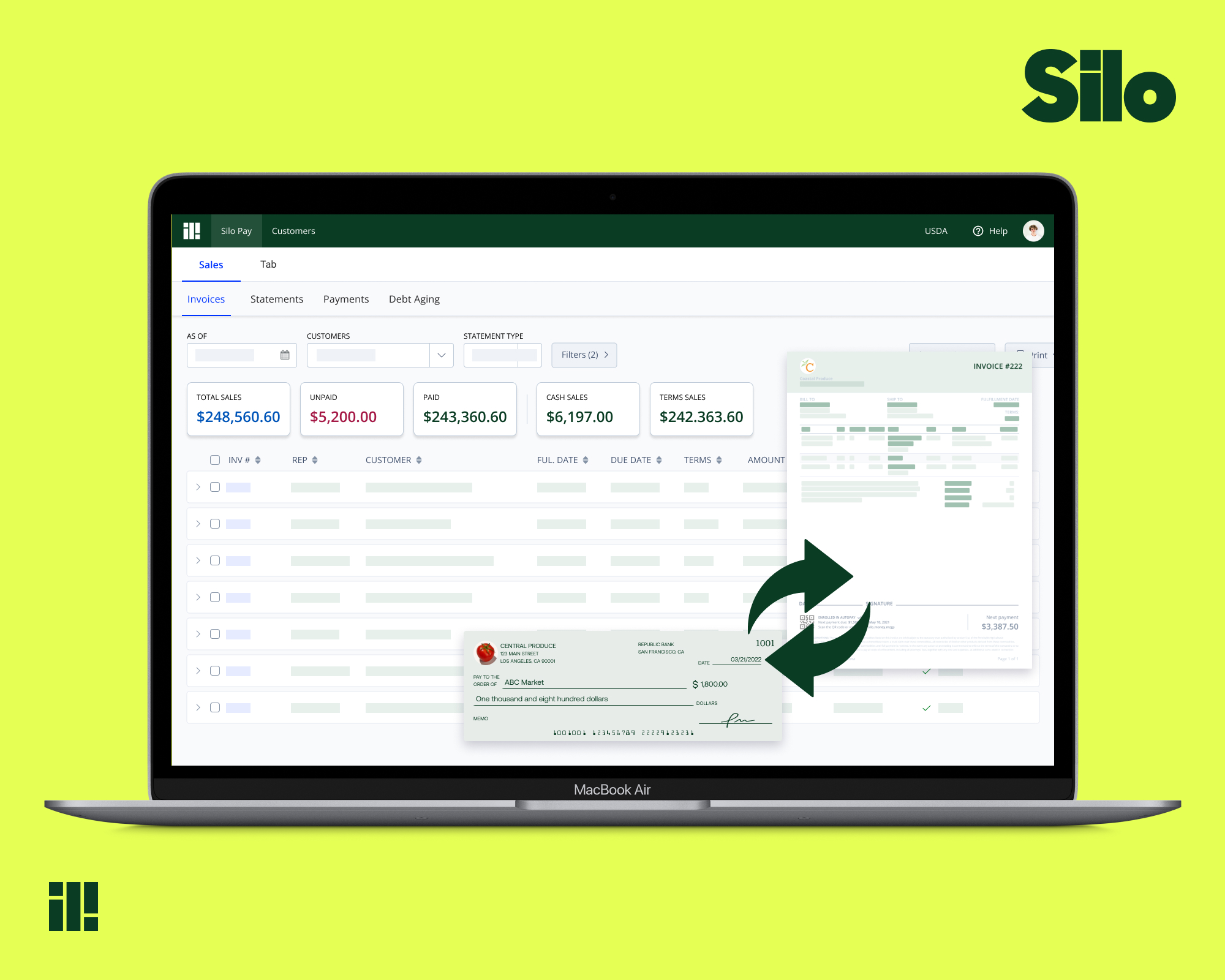 Silo makes billing and collections automated and simple.