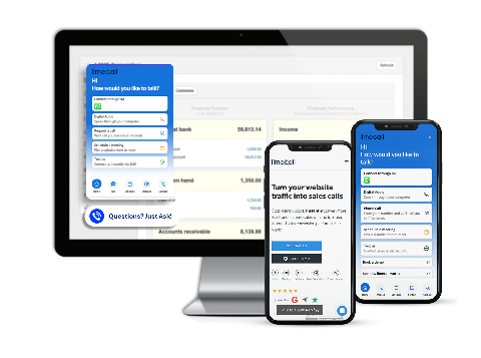 LimeCall screenshot: Omni Channel Widget
