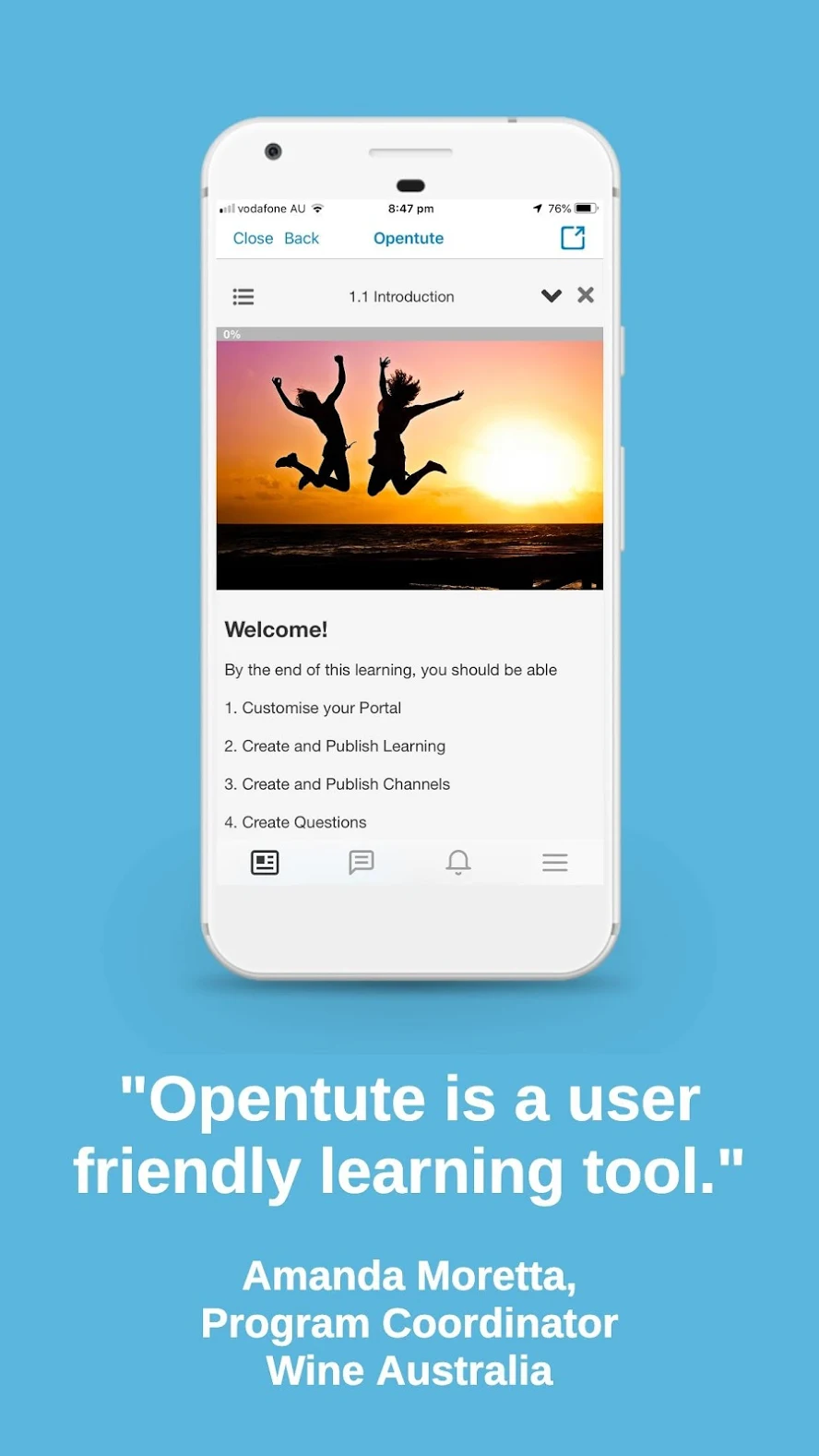 Opentute screenshot: Opentute is a user-friendly learning tool.