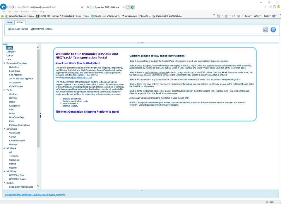 Dynamics TMS Software - 1