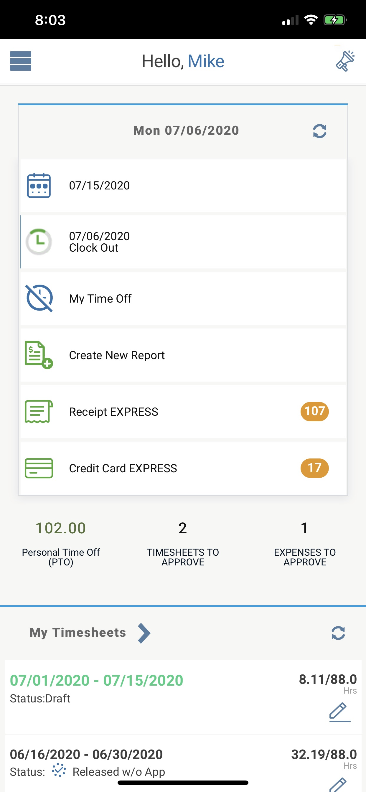 DATABASICS Time & Expense Software - Go mobile with time and expense for employees and admins.