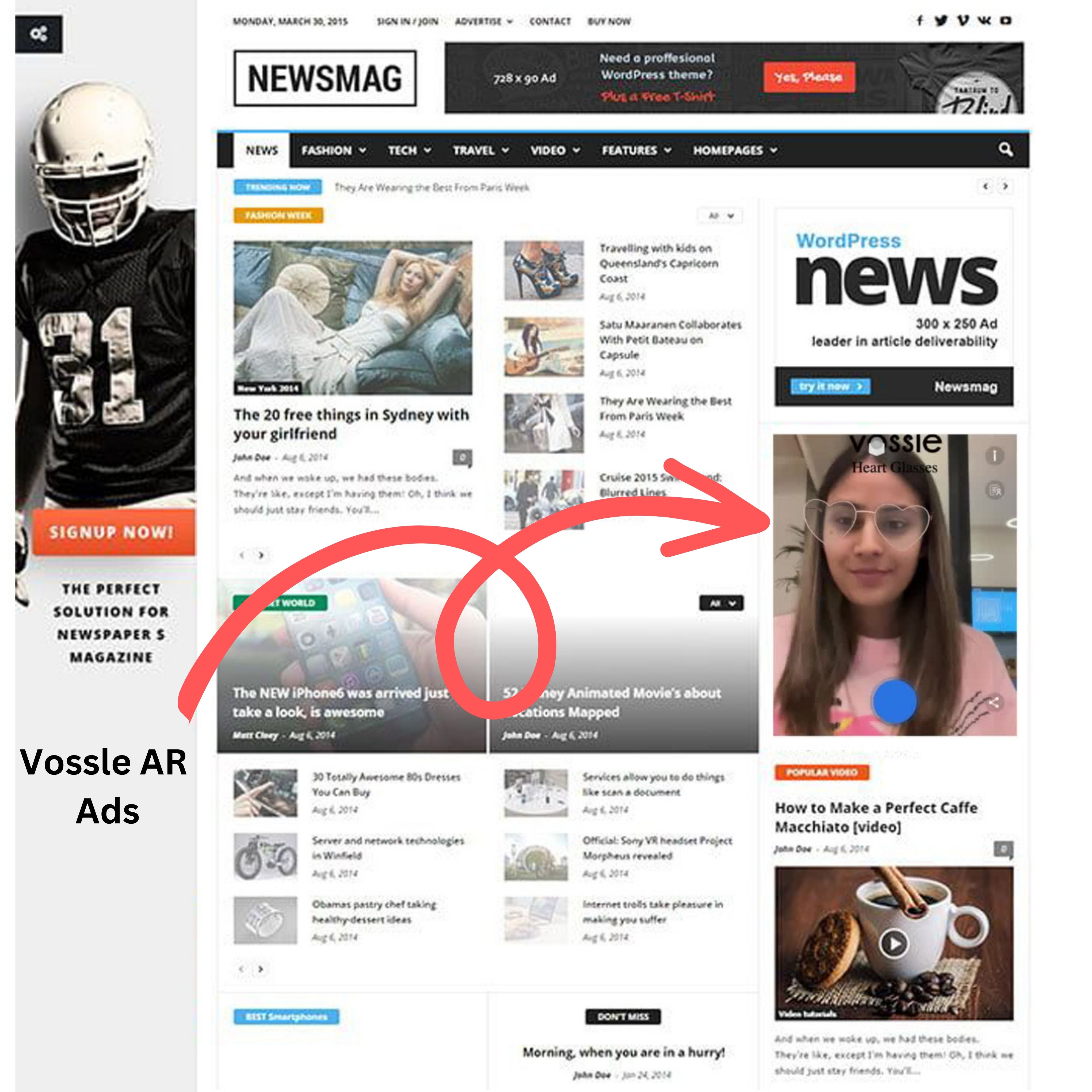 Vossle screenshot: Vossle AR Ads