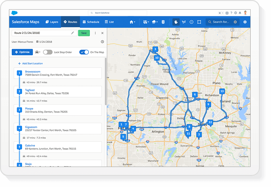 Salesforce Maps | Workflos AppStore