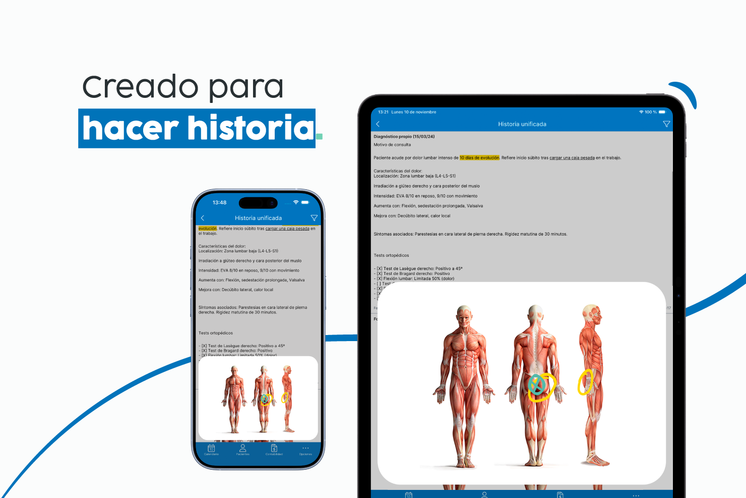 Archivex screenshot: Archivex medical history