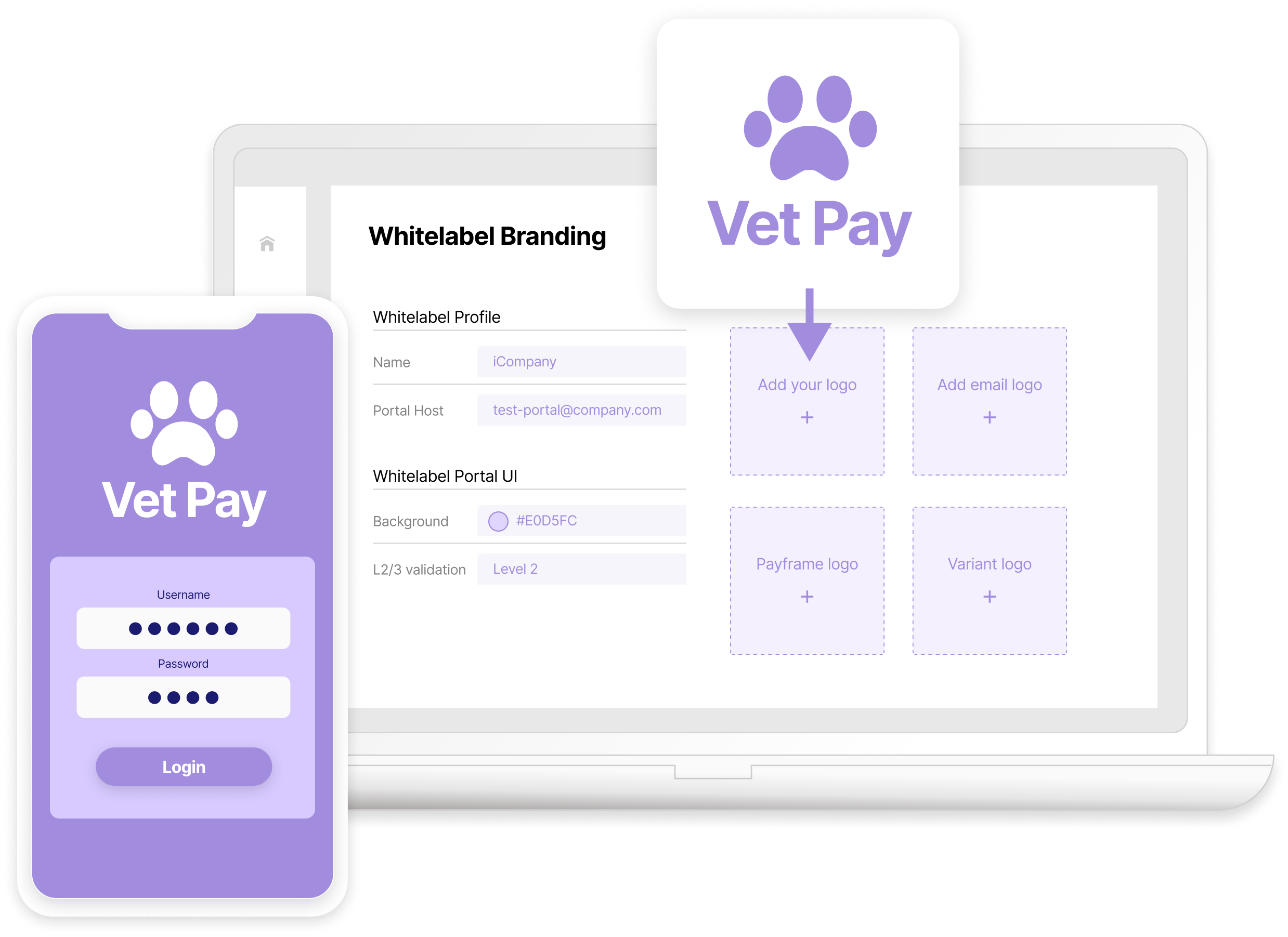 Worldpay for Platforms screenshot: Whitelabel Branding
