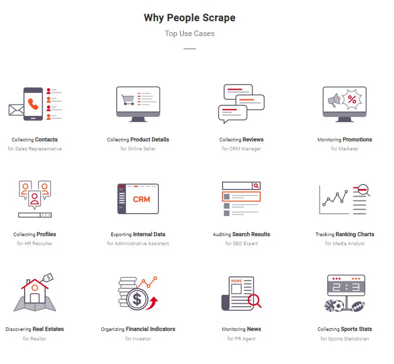 Why People Scrape Top Use Cases