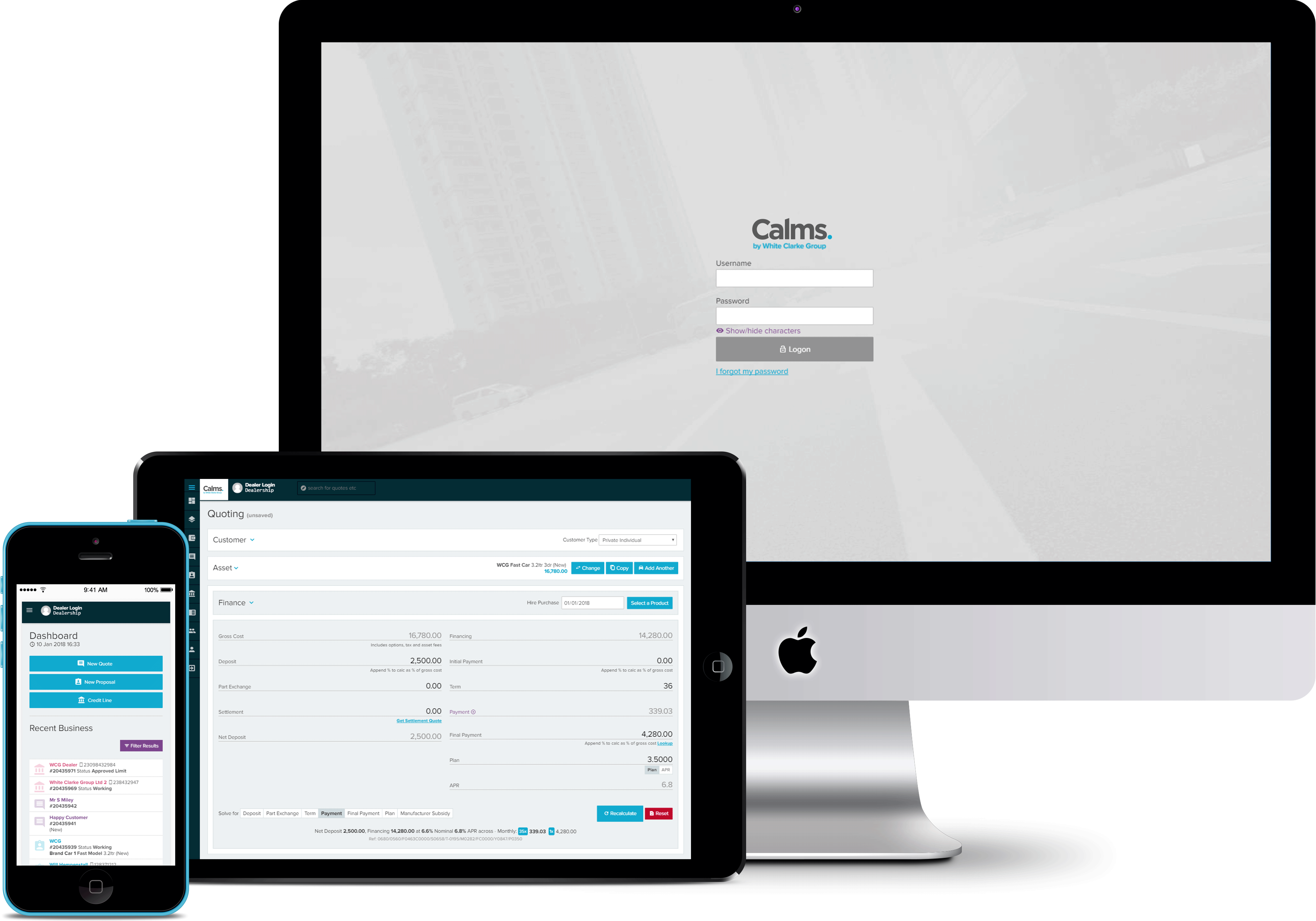 CALMS multi-platform screenshot