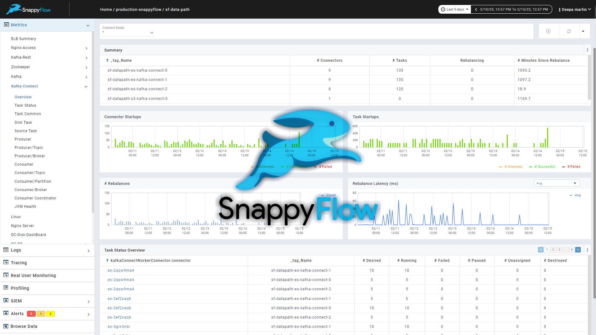 SnappyFlow Software - SnappyFlow Dashboard