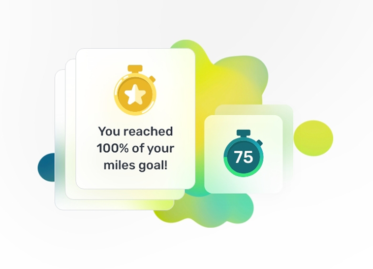 Participants are motivated to continue by receiving automated badges when they hit their fundraising milestones.