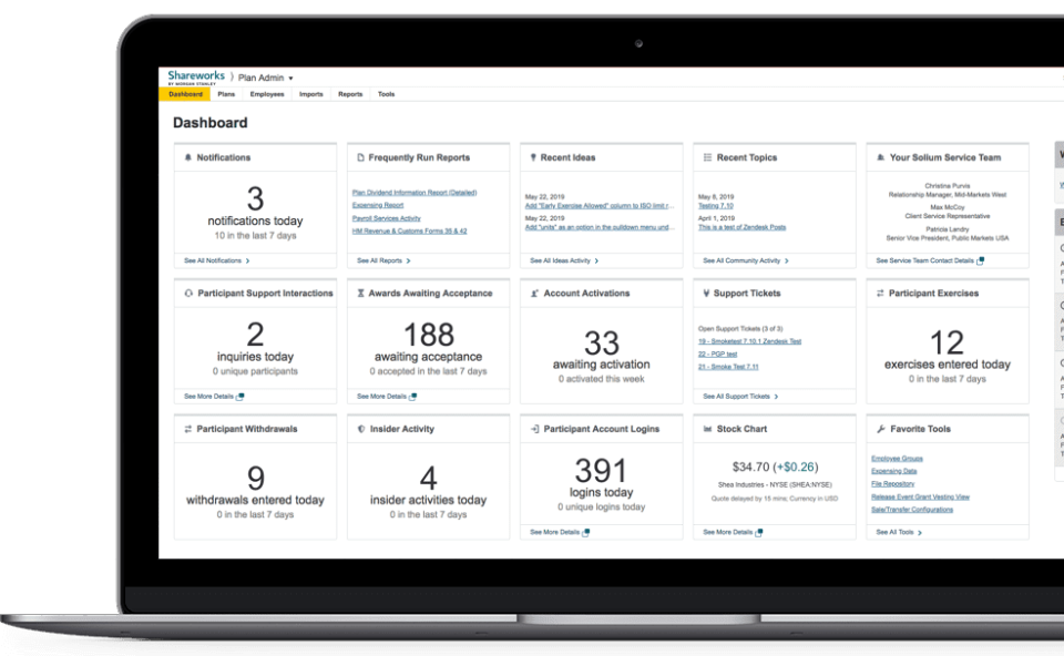 Shareworks by deals morgan stanley