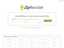 ZipRecruiter Software - Job seekers can search millions of jobs from around the web and get found by employers in their area