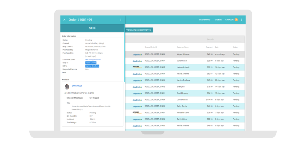 Sales orders and shipping information for all your channels at your fingertips