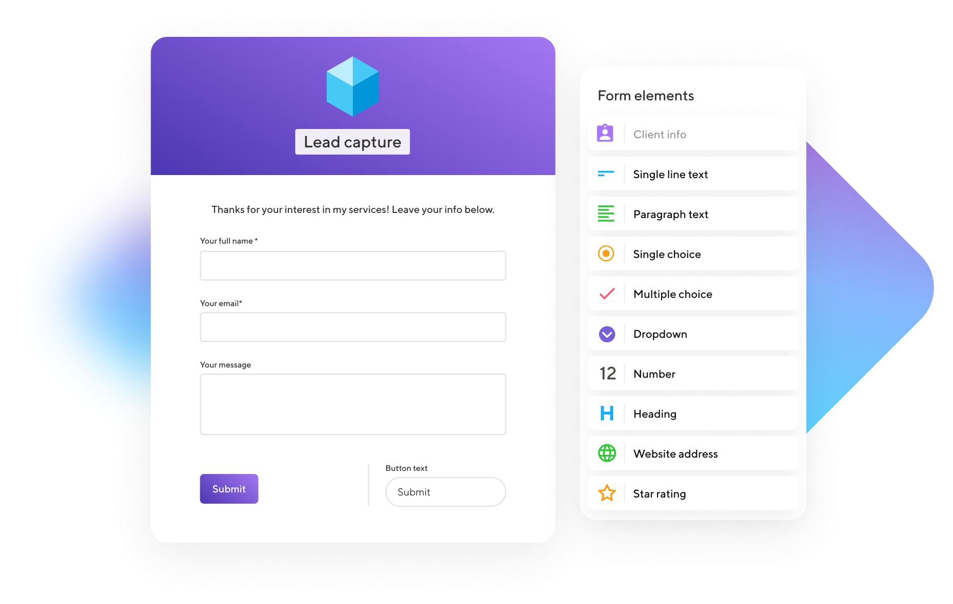 Indy Software - Forms: easily grow your leads, gather project information, request testimonials, and so much more.