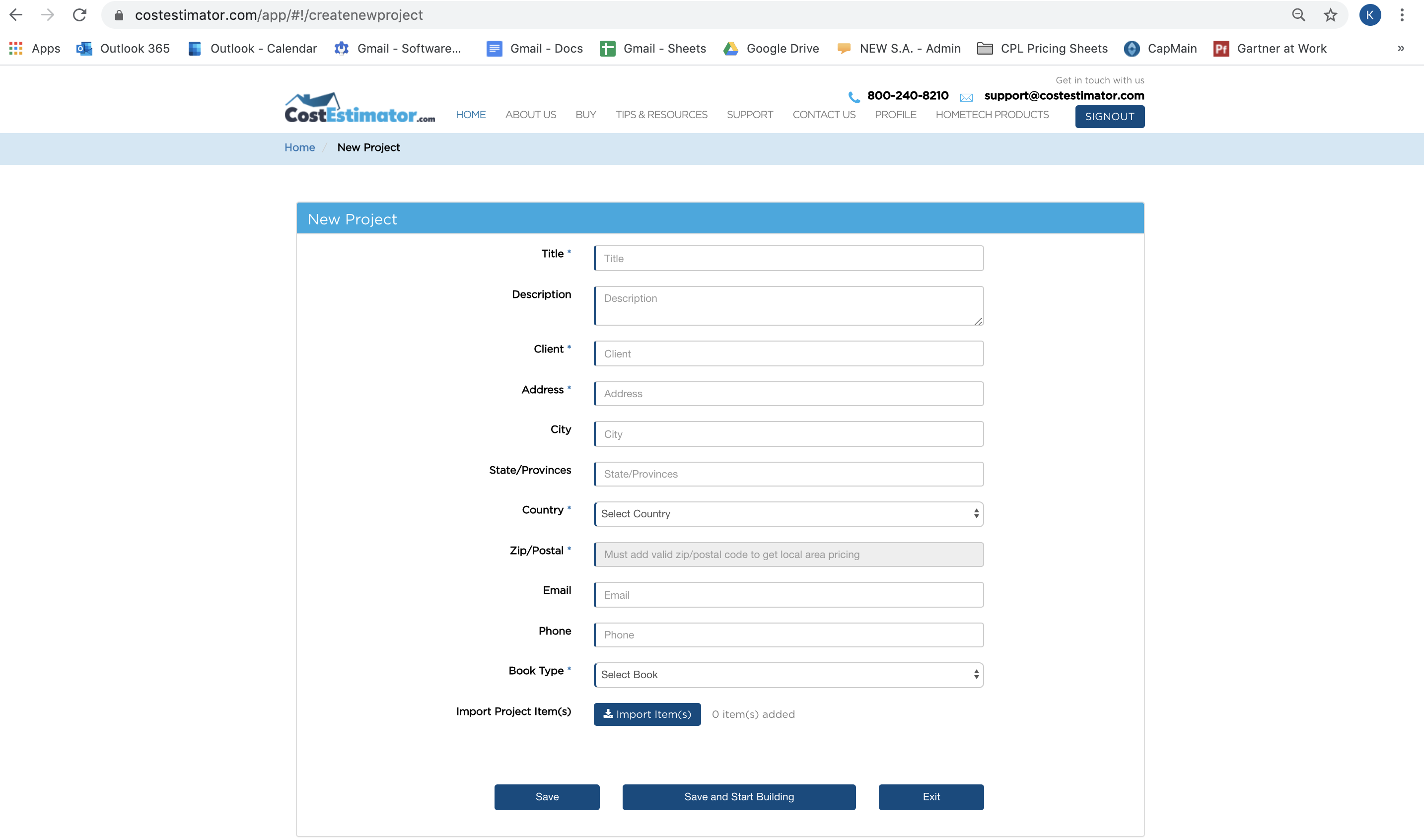 CostEstimator.com Software - 1