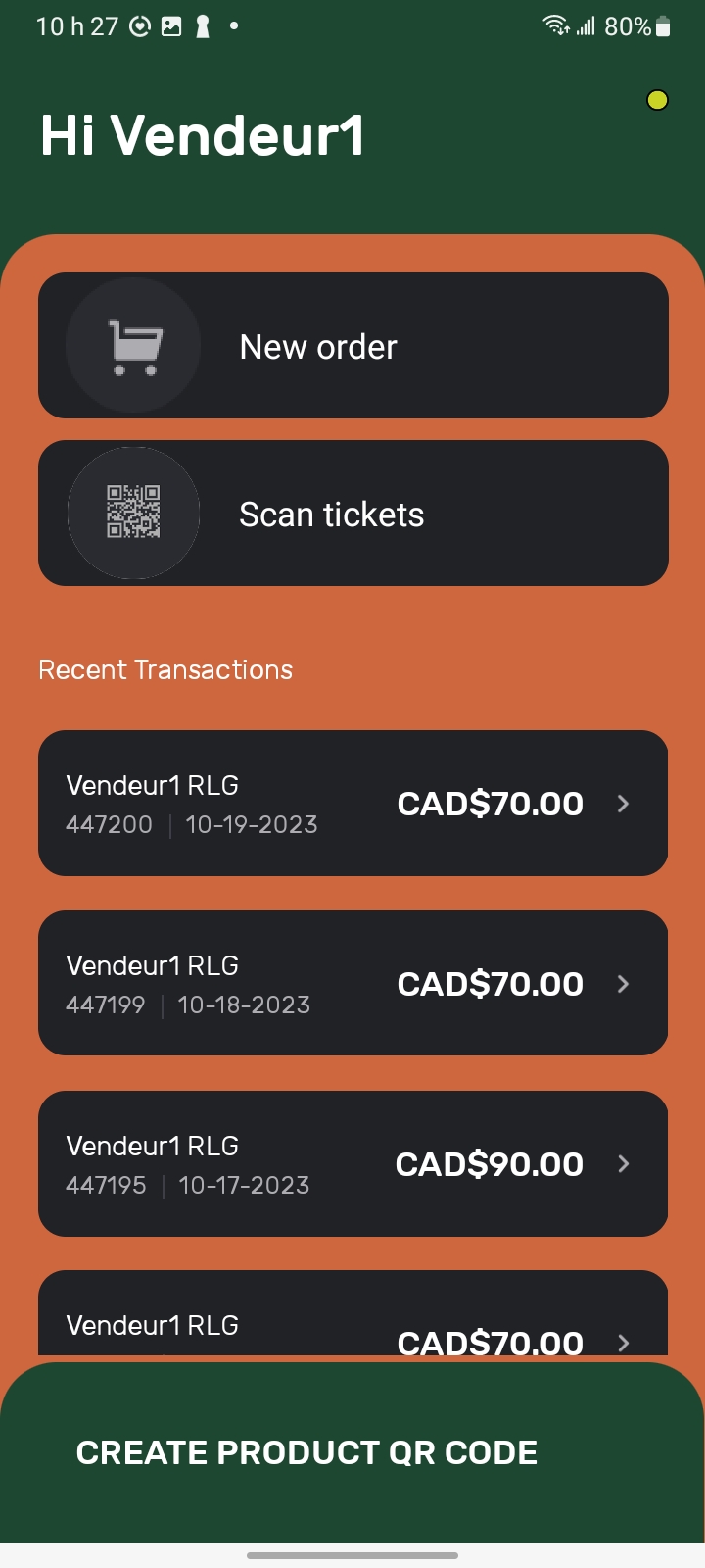 Personalized App (payment and entrance)
