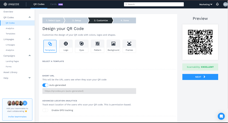 Uniqode Software - Personalizations.