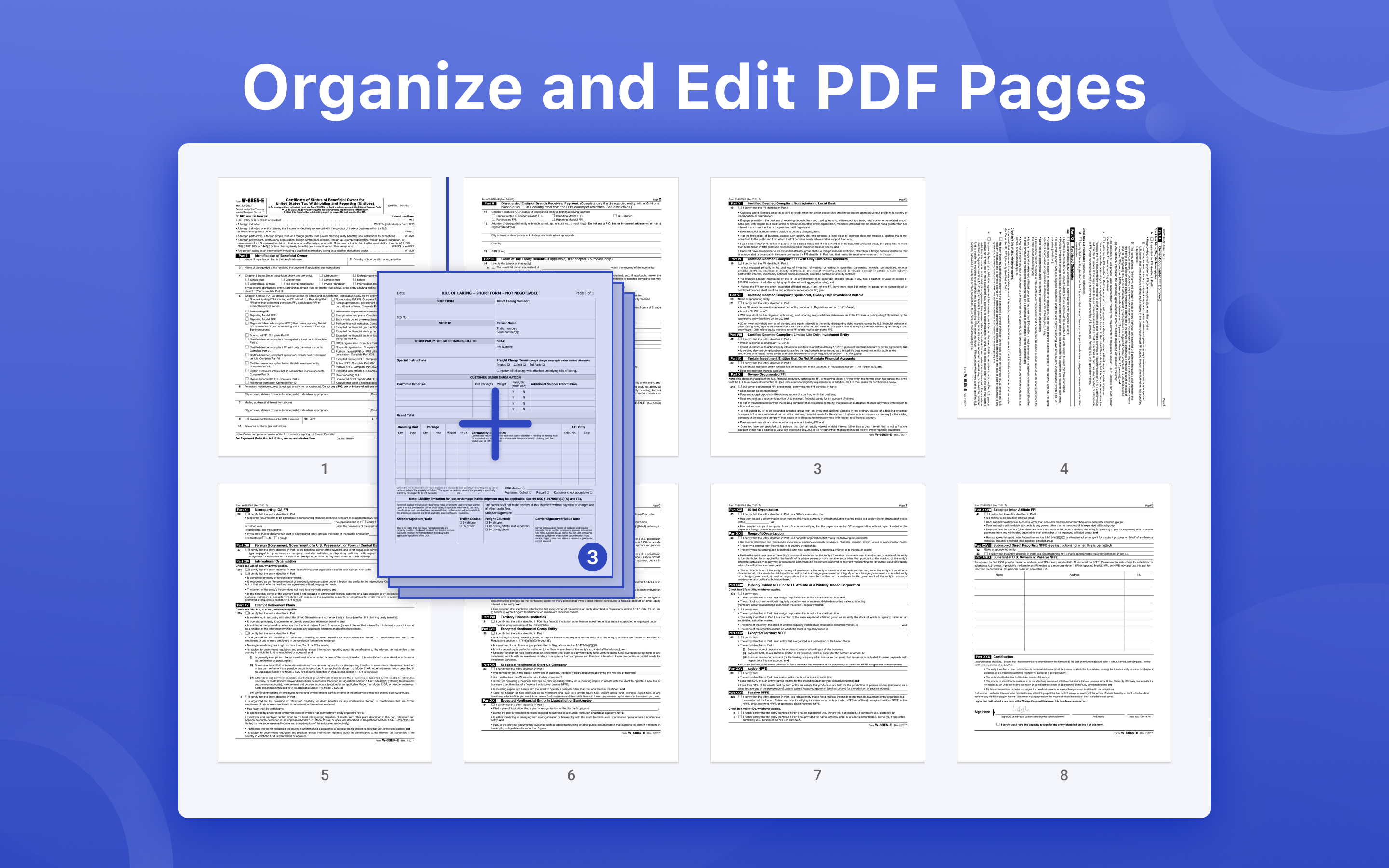 SignFlow organizing and editing PDFs