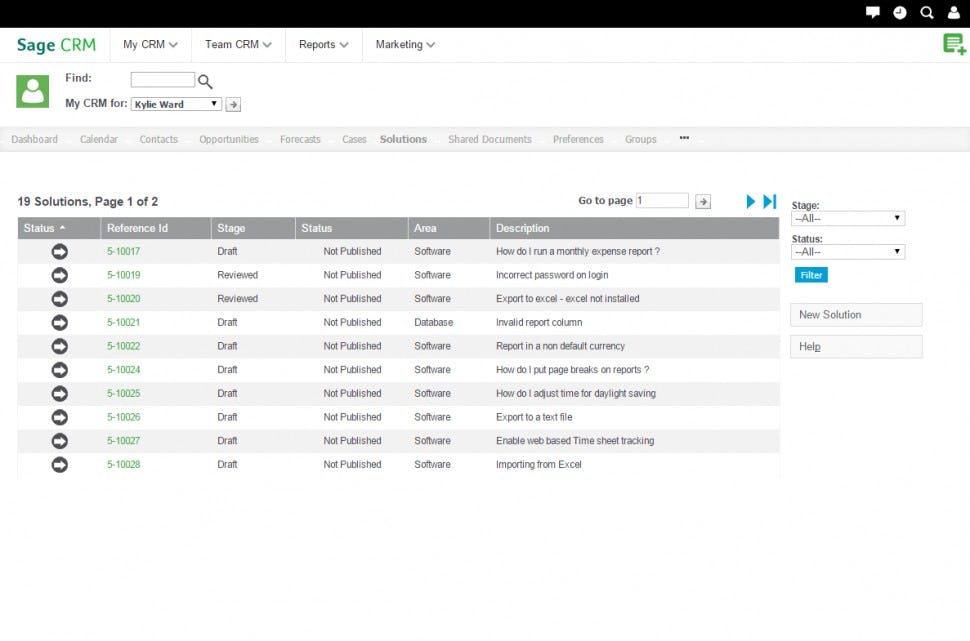 Sage CRM Software - 3