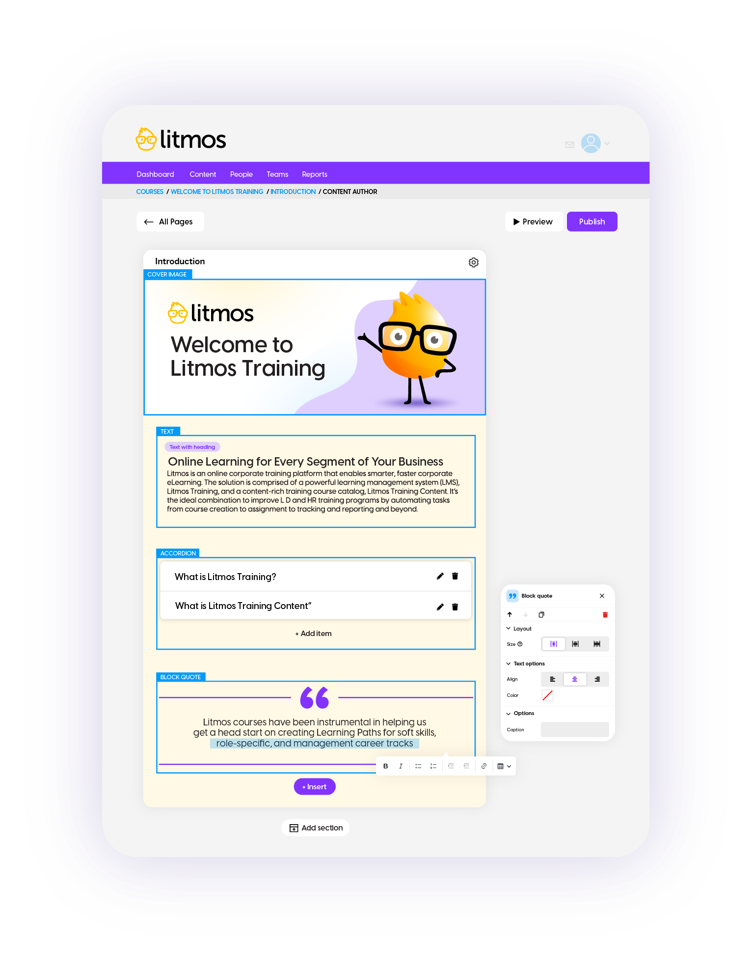 Litmos Software - Content Authoring Tool