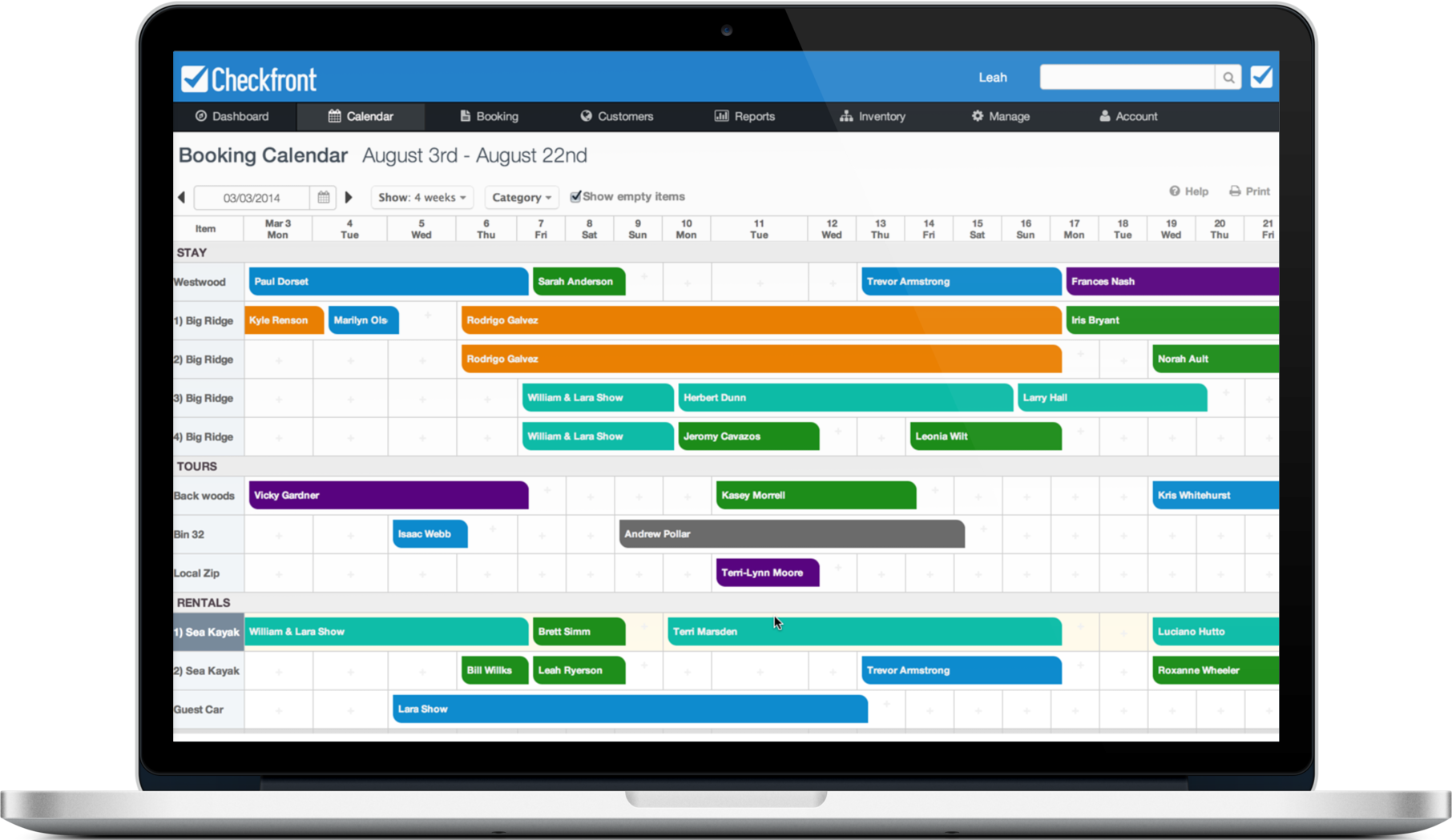 Booking Calendar