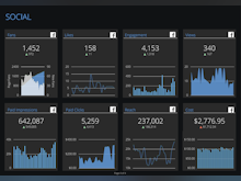 NinjaCat Software - Social media marketing dashboard example from NinjaCat