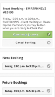PoolCar screenshot: PoolCar mobile interface