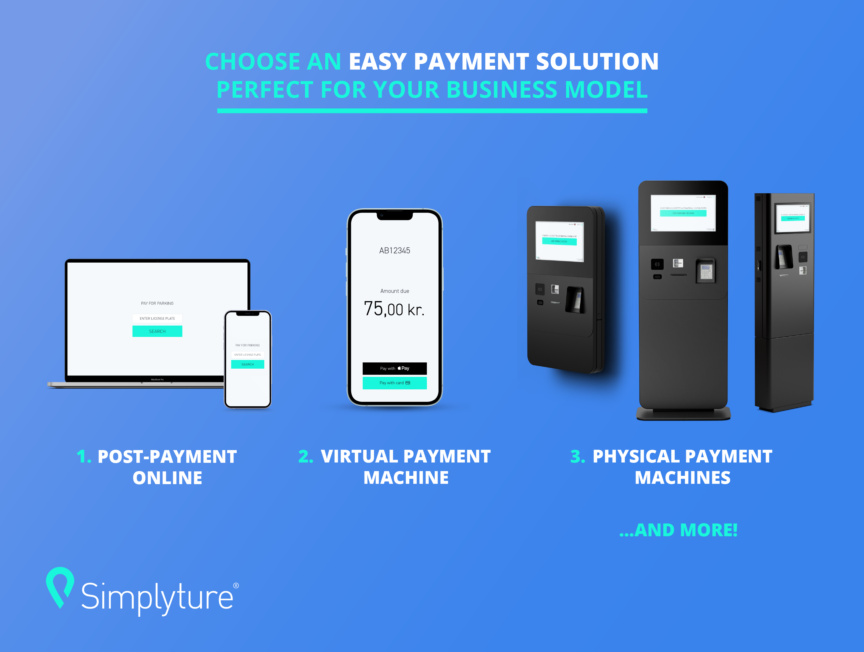 Simplyture Software - Choose from a variety of payment options or integrate with your preferred payment app.