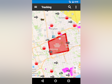 Fleet Complete Software - Users can set up geofences to define the authorized location for an asset