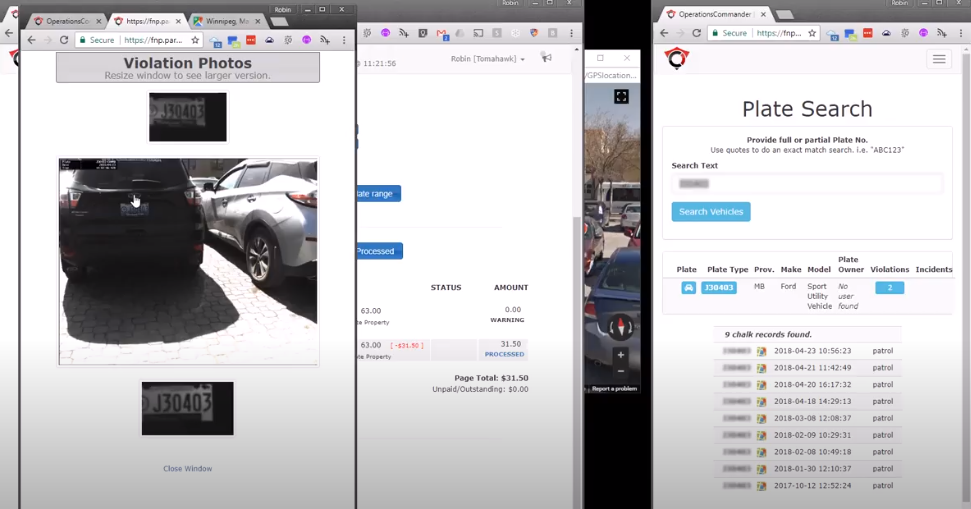 ViolationAdmin vehicle images