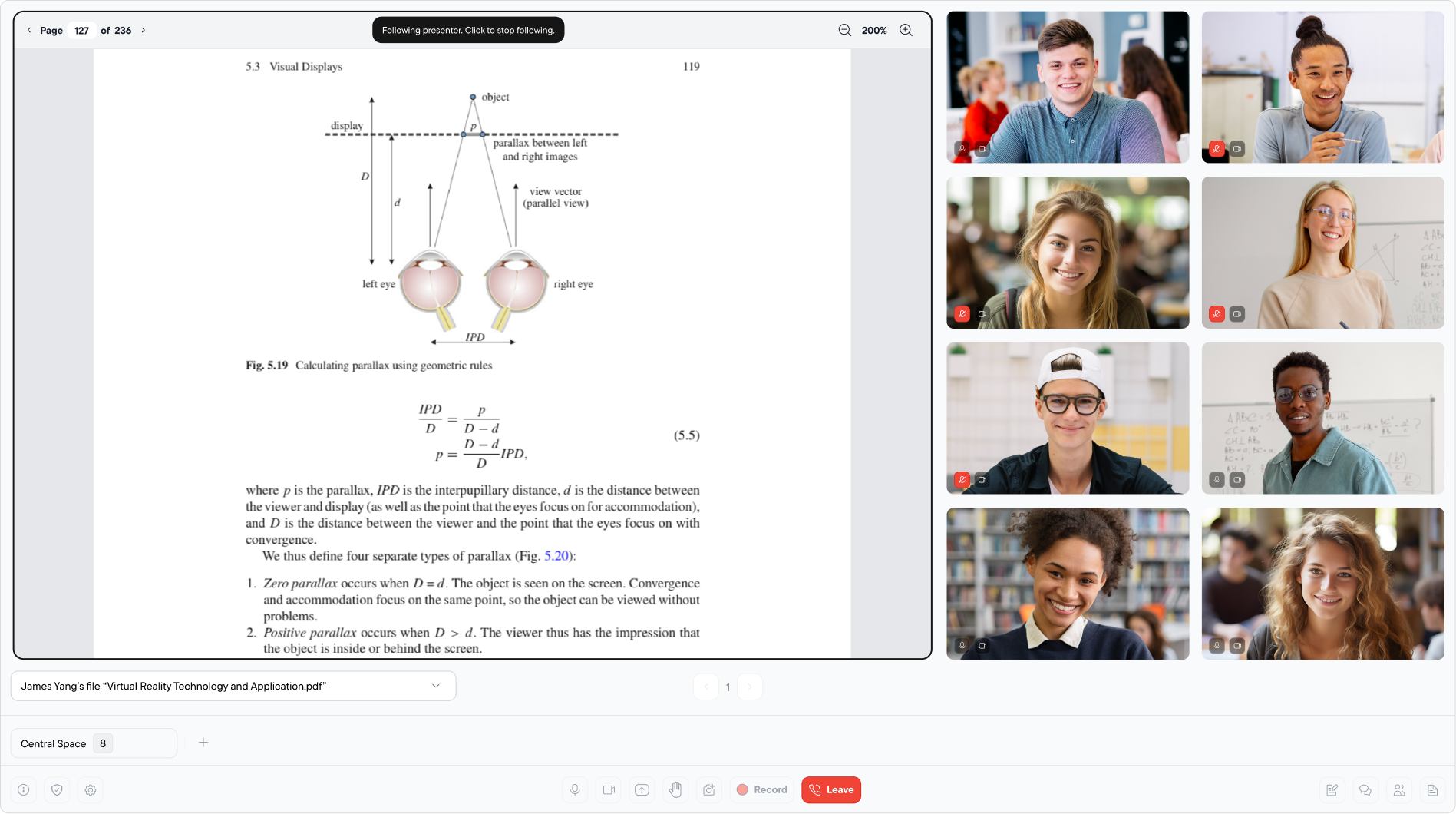 KYZON Space screenshot: KYZON Space PDF presentations