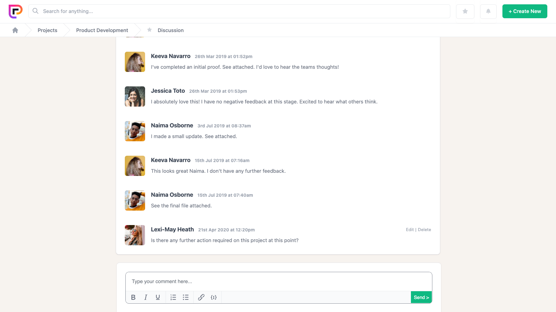 Project.co Software - Discussion