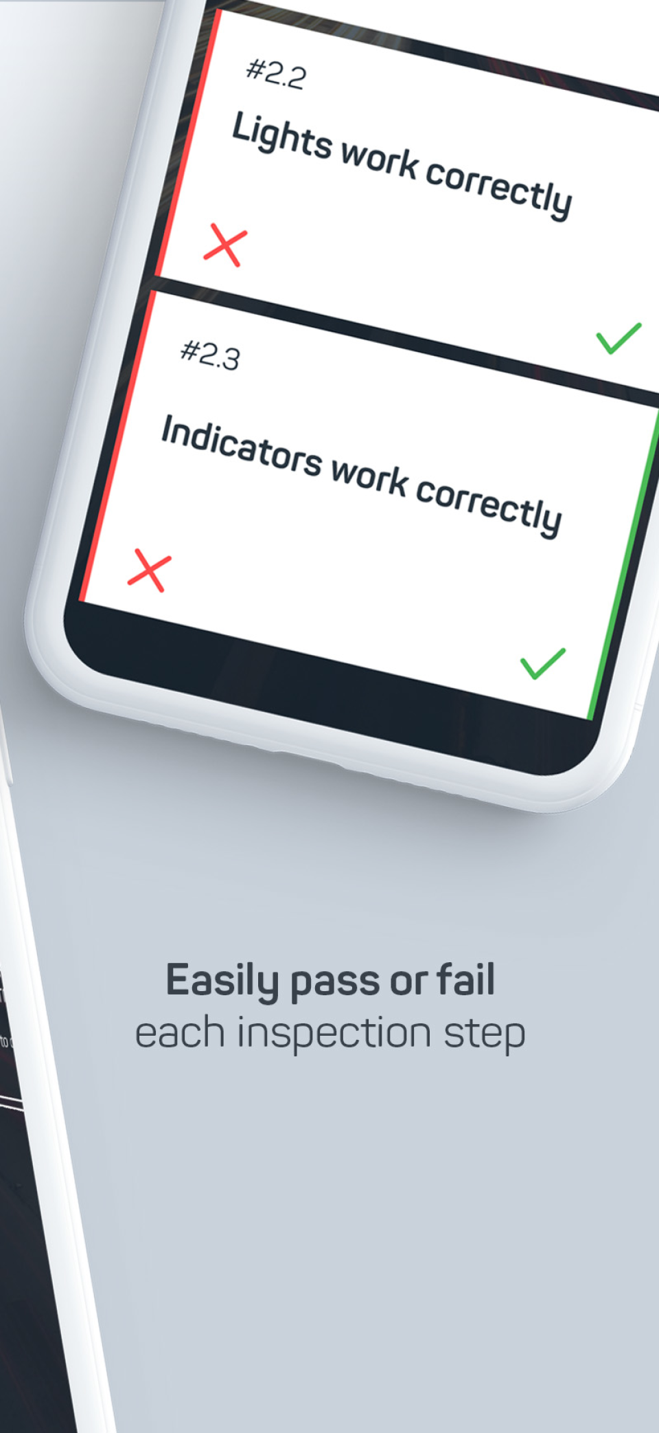 Pass or fail each step-thumb