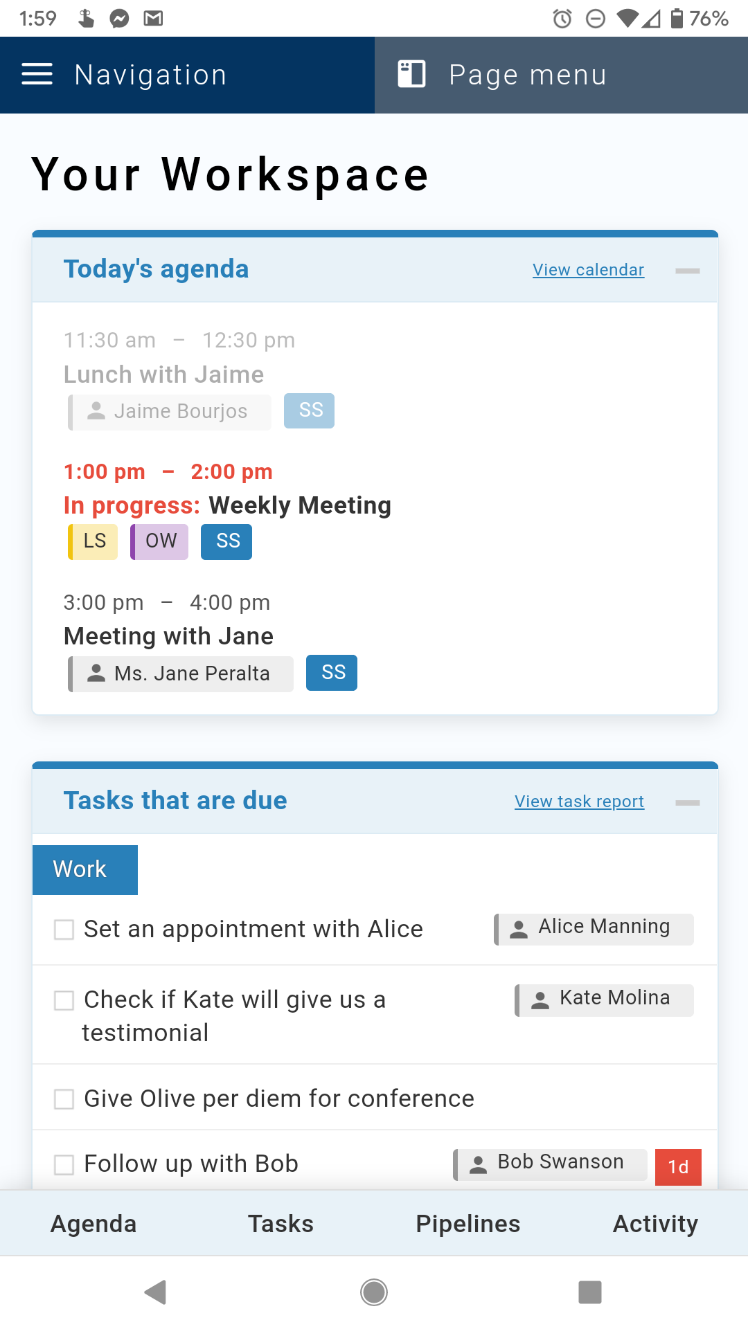 Less Annoying CRM Software - Our fully-featured mobile site means you can access your CRM from anywhere you have an internet connection.