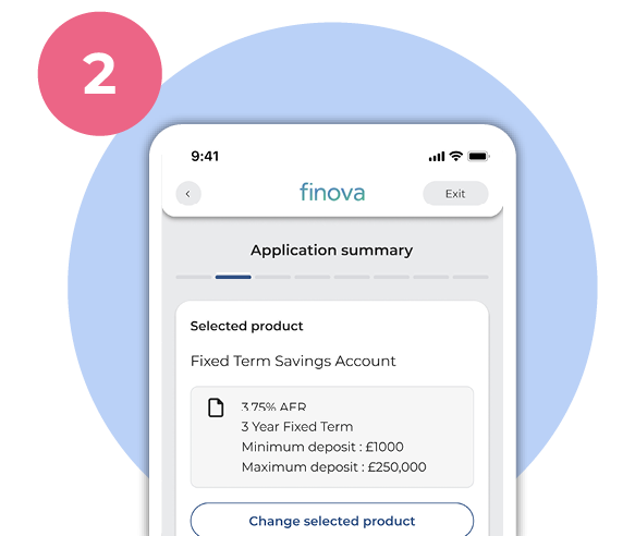 finova Savings Software - Quick & secure onboarding