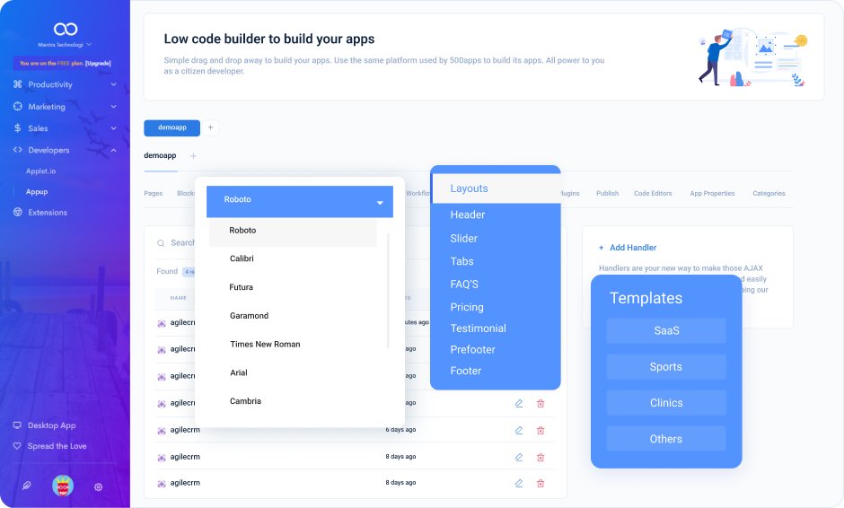 AppUp Software - AppUp layouts