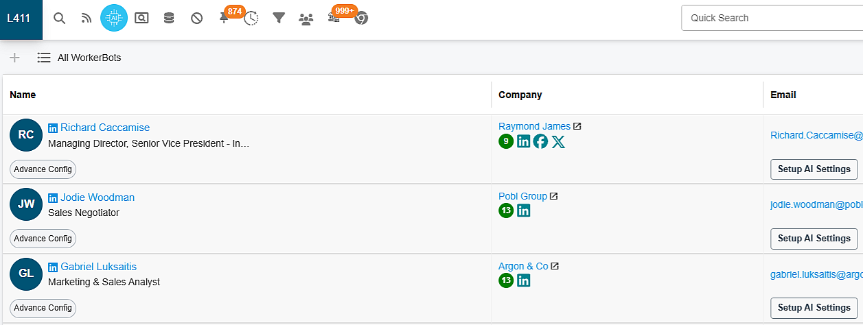 Lead411 Software - Lead411’s A.I. dashboard delivers smart lead recommendations, surfaces real-time buying signals, and prioritizes prospects based on engagement, intent, and fit—empowering sales teams to focus on high-converting opportunities.