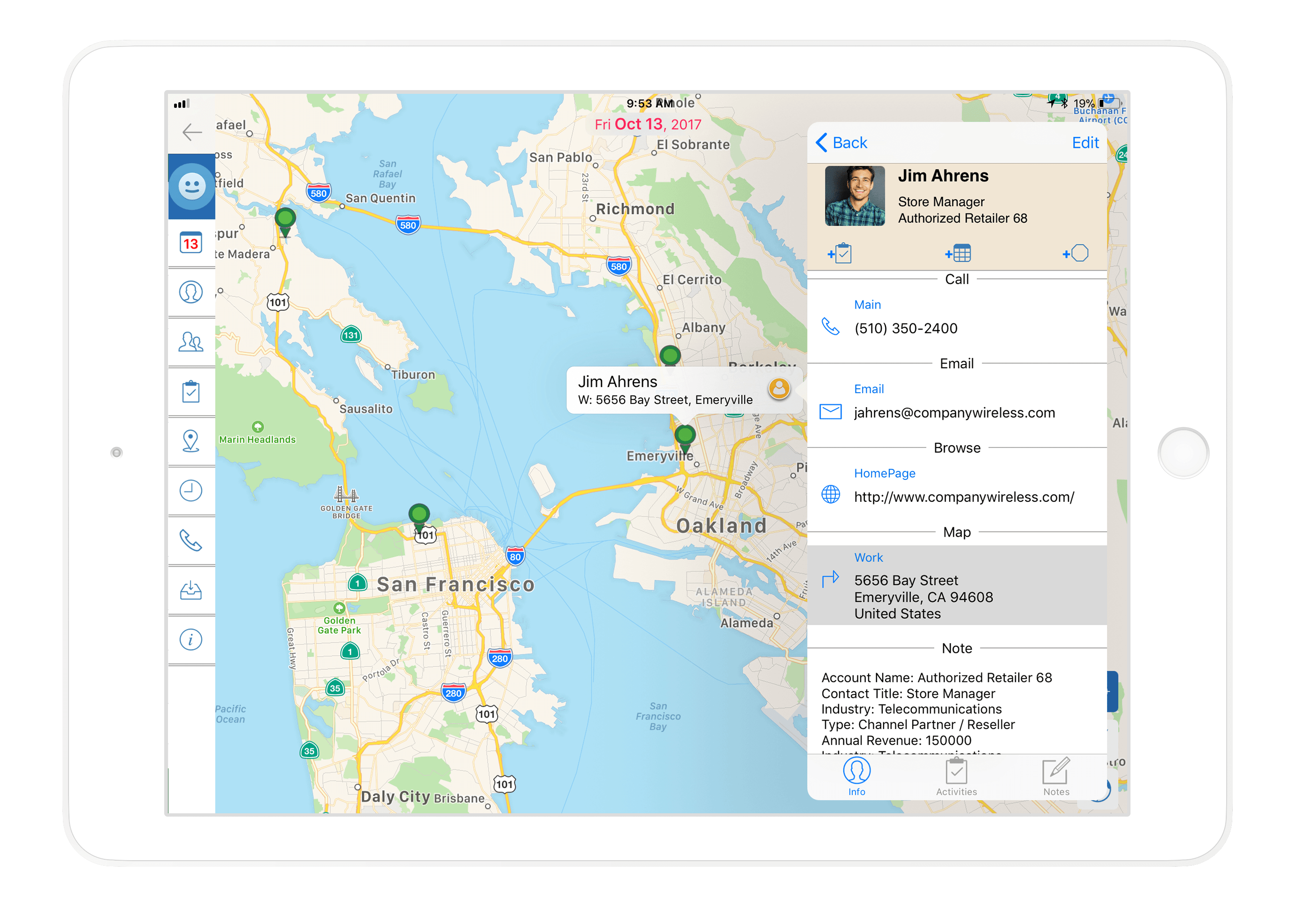 Mapview geographic data