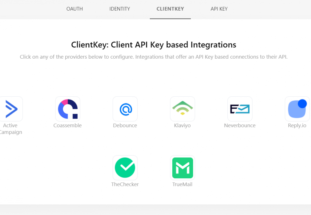 OAuth Platform API-key based authentication
