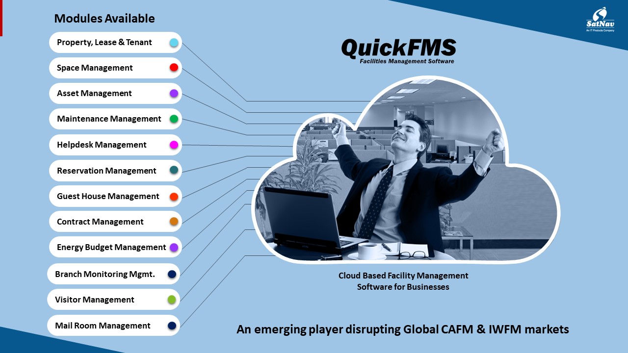 QuickFMS Software for Facilities Management with 10+ Modules