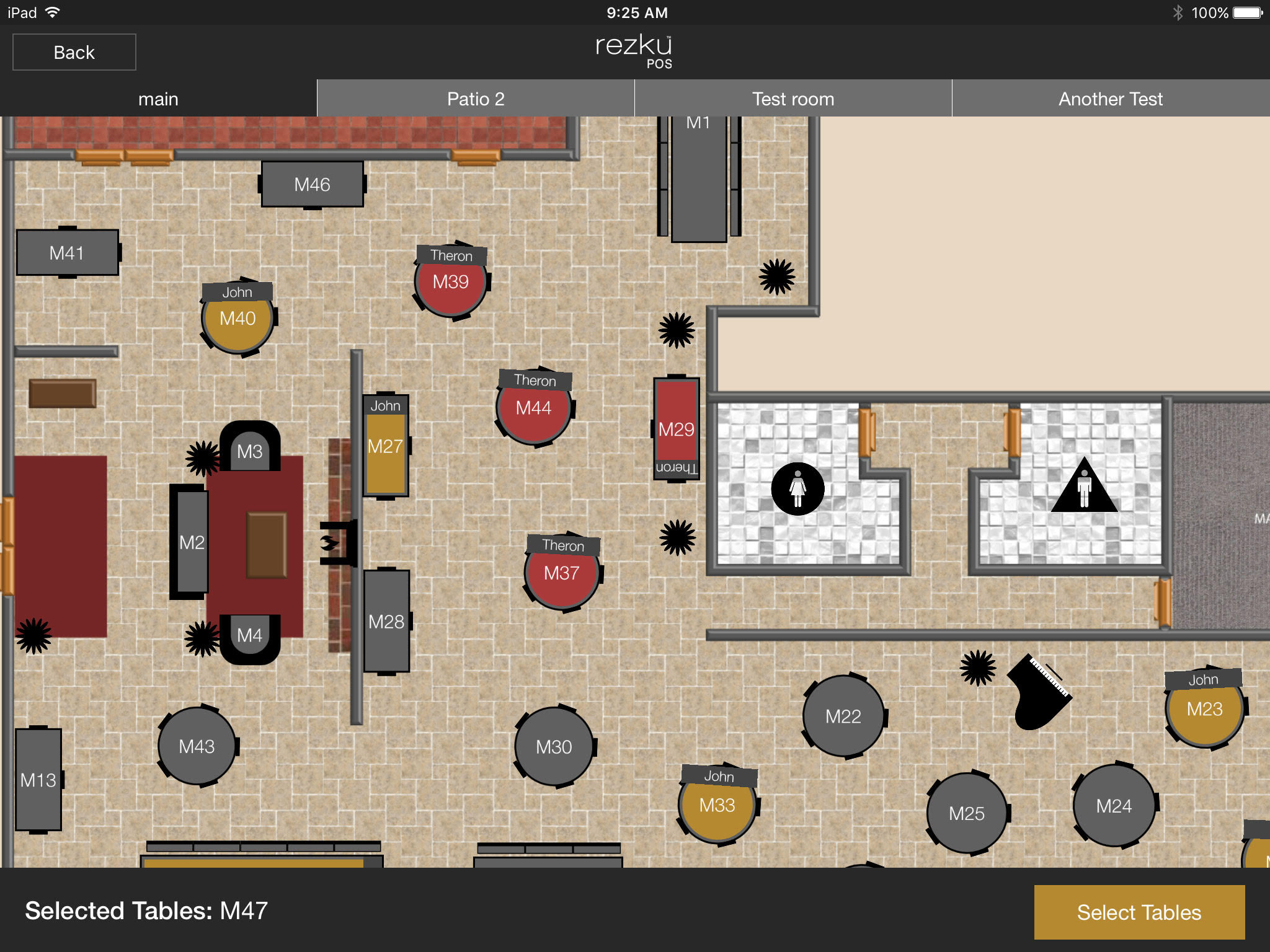 Select tables