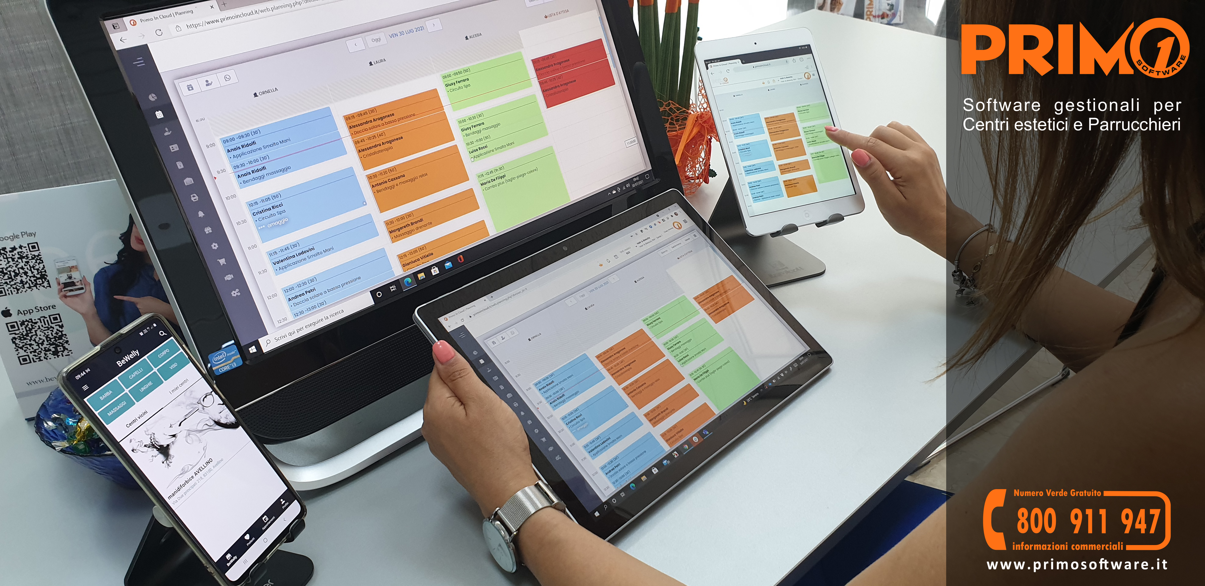 Primo screenshot: Primo manage calendar
