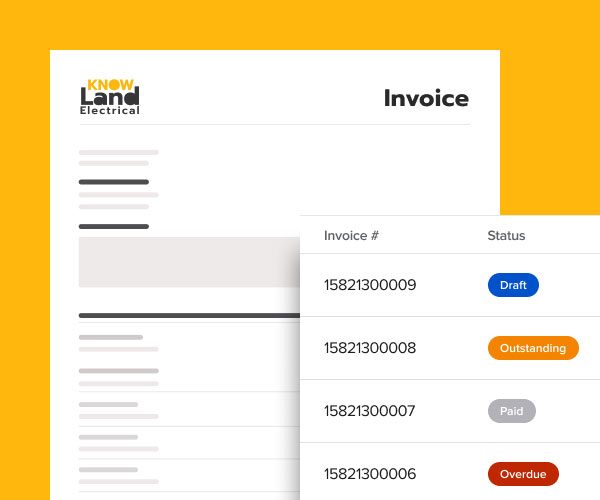 Send out professional, branded invoices in minutes, and connect to payment apps like Square and PaySimple for easy payment collection. 