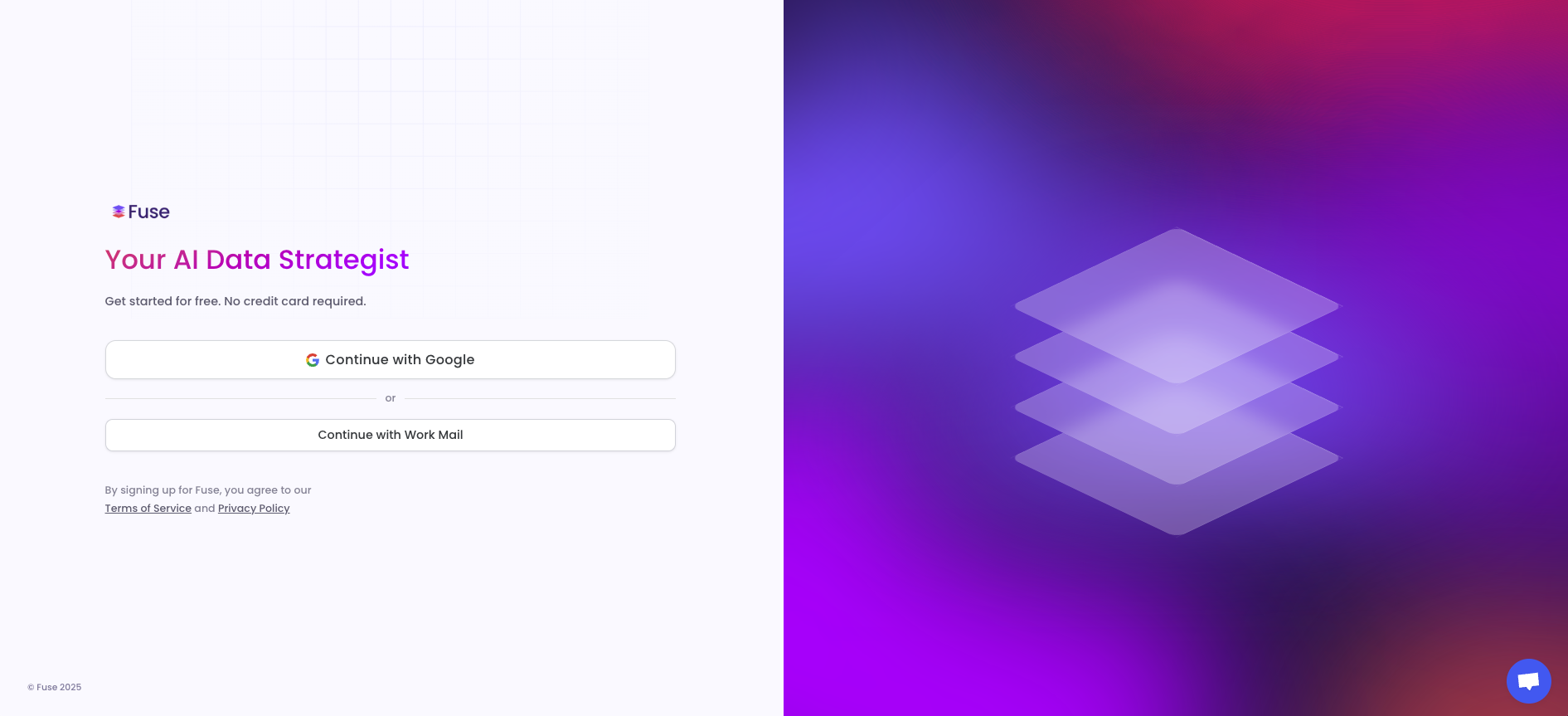 Fuse screenshot: Fuse login